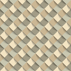 Abstract Brown And Yellow Chessboard Pattern Background, Wooden Texture