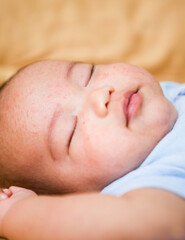 Baby Boy Sleep Tight in the bed