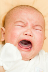 Baby Crying Loud Close Up