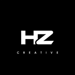 Obraz premium HZ Letter Initial Logo Design Template Vector Illustration