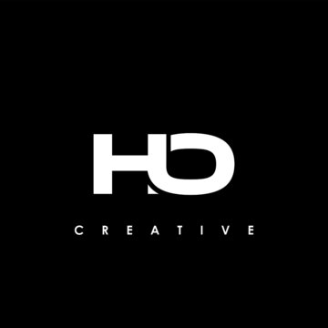 HO Letter Initial Logo Design Template Vector Illustration