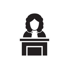 judge icon symbol sign vector