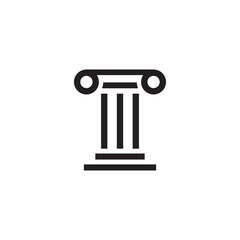pillar icon symbol sign vector