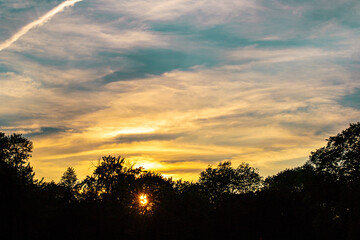 atardecer cálido