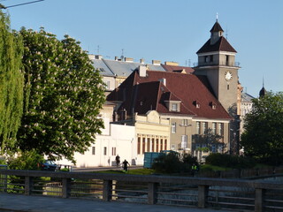 Fototapeta na wymiar Olomouc (Czech) buildings, streets and historical part of the city