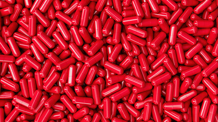 Red pills wallpaper background . Capsules 