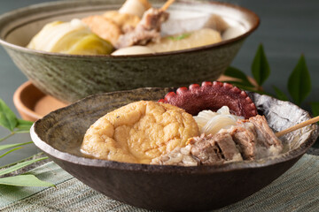 ほんのり湯気の立つ、温かなおでん