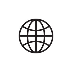 globe icon symbol sign vector