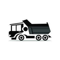 flat, isolated and trendy style truck. Truck background for your website design logo, app, UI. Vector icon illustration, EPS10.