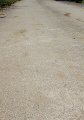 close up cement road. concrete road.