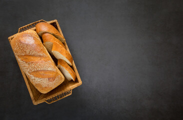 Sandwich bread basket for breakfast, lunch and dinner 