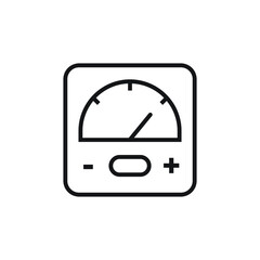 Voltmeter icon design. vector illustration