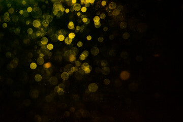 Abstract gold bokeh