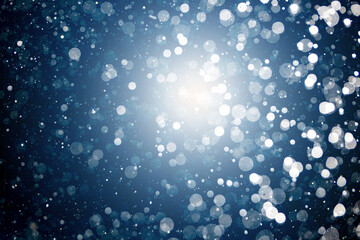 Glittering stars of black bokeh