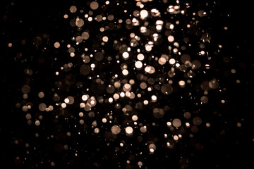 Abstract blur colurful bokeh vintage with black background
