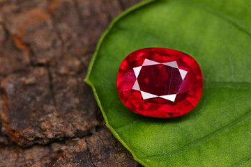 Red Gem Art and Decoration Gemstone RED RUBY