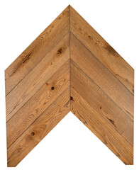 Isolated light brown wood parquet panels for herringbone pattern