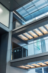 Fototapeta premium interior of modern architecture. Building abstract background