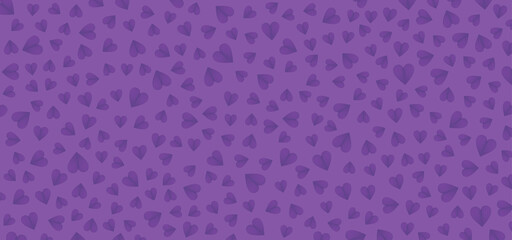 Purple background with purple heart paper cut style . Vector background for Happy Valentine's Day, Women's Day, Mother's Day, and birthday greeting card design