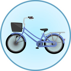 Fototapeta premium シンプルな自転車のアイコン