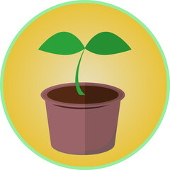 シンプルな新芽・エコのアイコン