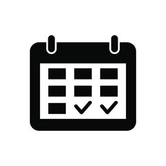 Appointment calendar icon vector graphic illustration