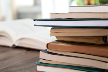 A pile of paper books