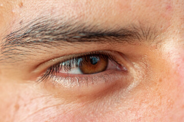 Closeup of a male's eye