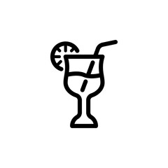 cocktail icon vector design trendy