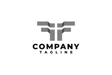 Obraz premium abstract letter ff logo good for any business