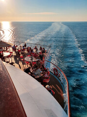 vista da nave da crociera