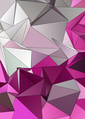 3d Triangles, abstract  background. Design wallpaper.