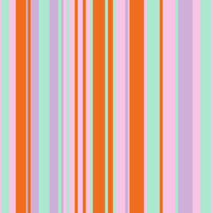 Obraz premium Bright Colorful seamless stripes pattern. Vertical stripes. Simple vector texture with thin and thick vertical lines. Modern Abstract vector background. Stylish trendy summer colors. 