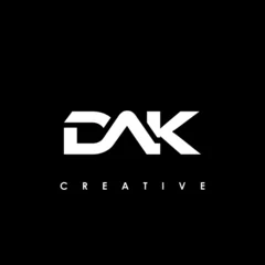 Deurstickers DAK Letter Initial Logo Design Template Vector Illustration © makrufi