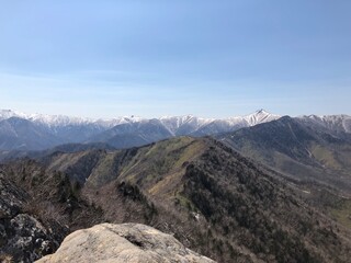 北海道　日高剣山からの眺め