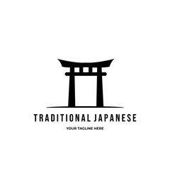 creative japanese symbol illustration logo vector illustration design
