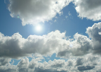 Obraz premium Cloudy sky background