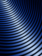 Abstract background of parallel blue lines on a black background