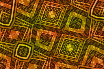 African fabric – Seamless and colorful pattern