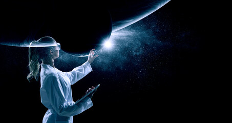 The universe within . Mixed media