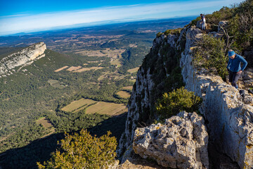 Views from hiking the summit of the Pic St Loup