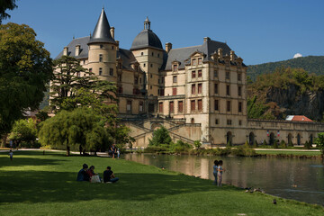 Fototapeta premium Chateau de Vizille Medieval Castle with Park