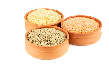 Colorful lentils