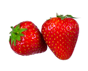 Fresh ripe Strawberry isolated on white background. 