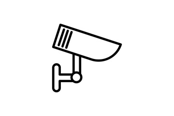 CCTV camera icon. Vector linear sign, symbol, logo of CCTV Camera Security for mobile concept and web design. Icon for the website of the store of household appliances, gadgets and electronics.