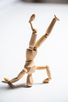 Conceptual image of a wooden mannequin