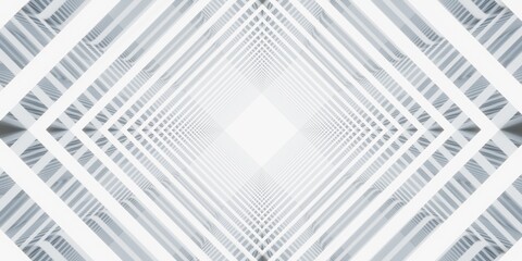 Obraz premium 3d Abstract geometric white and gray color background.