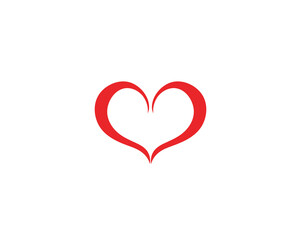 Love heart logo vectors