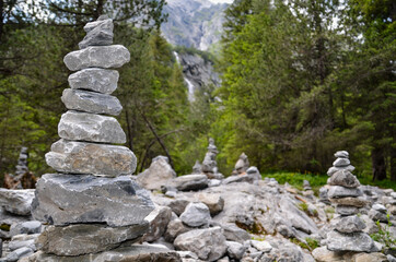 Steinfiguren bei Rosenlaui im Berner Oberland