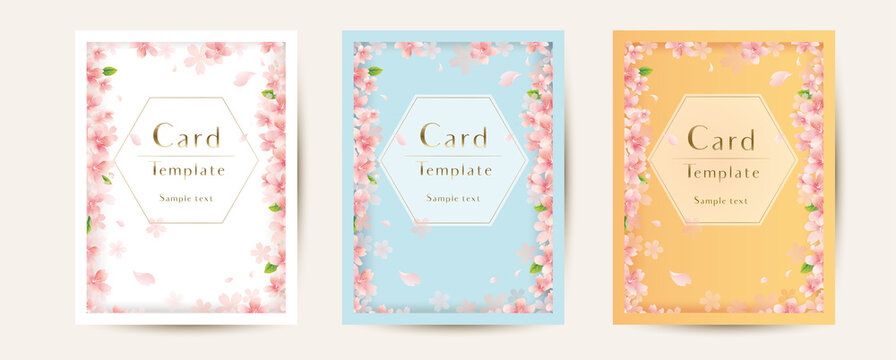 エレガントな花のベクターイラスト　ウェディング,Set of floral  elegant  templates. greeting cards, Wedding invitations, flyers and other graphic design.